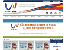 Tablet Screenshot of etutor.virtual.ufpb.br