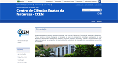 Desktop Screenshot of ccen.ufpb.br