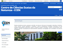 Tablet Screenshot of ccen.ufpb.br
