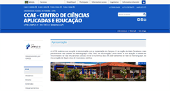 Desktop Screenshot of ccae.ufpb.br