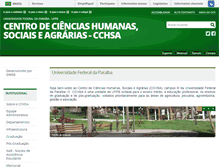 Tablet Screenshot of cchsa.ufpb.br