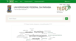 Desktop Screenshot of bdtd.biblioteca.ufpb.br