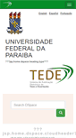 Mobile Screenshot of bdtd.biblioteca.ufpb.br