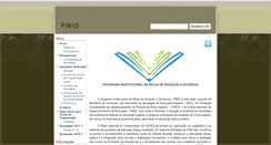 Desktop Screenshot of pibid.dce.ufpb.br